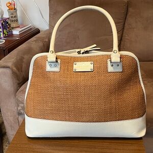Kate Spade Wellesley Straw Rachelle satchel bag